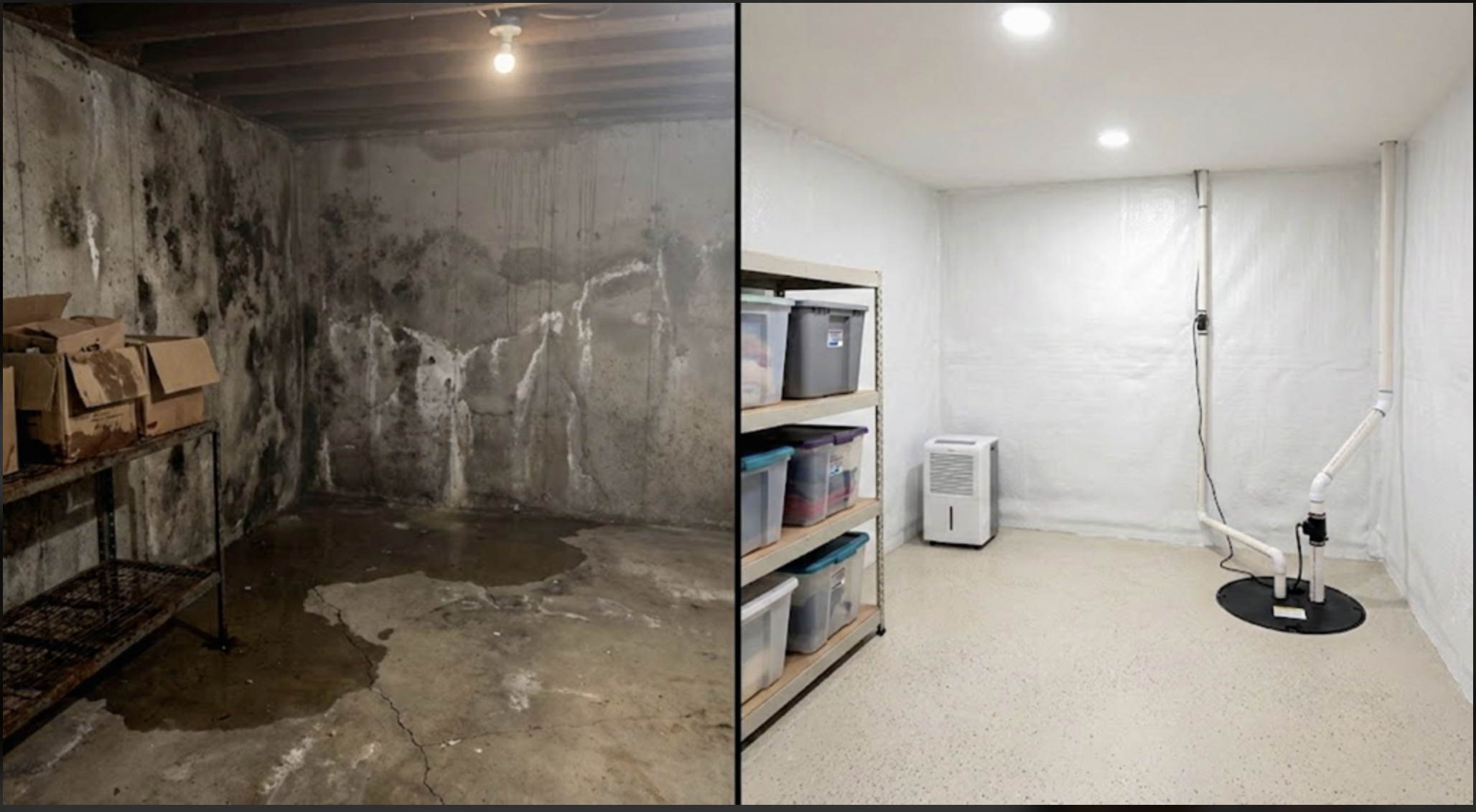 After - Basement Waterproofing